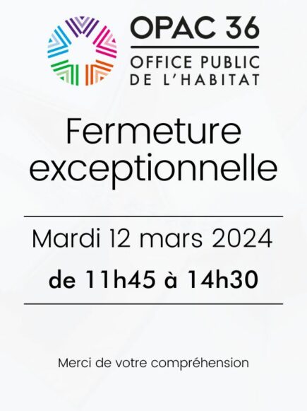 Fermeture exceptionnelle