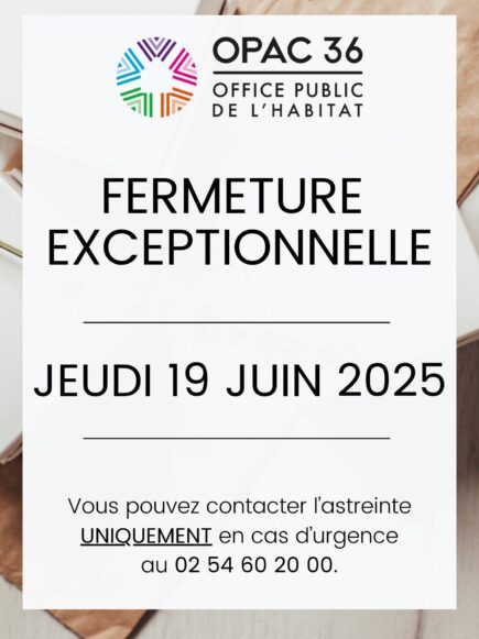 Fermeture exceptionnelle