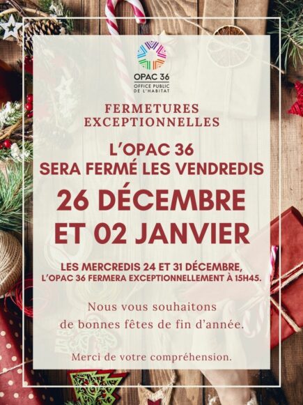 Fermetures Exceptionnelles