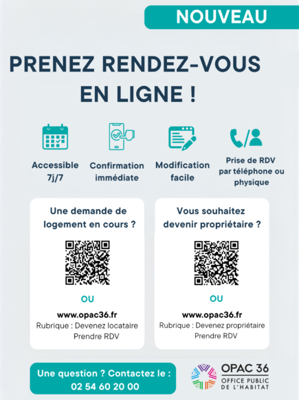 NOUVEAU ! Prenez rendez-vous en ligne.